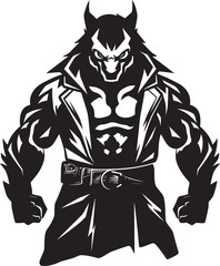 Arctic Predator Wolf Logo Design Graphic Ancient Guardian Wolf Icon Vector Illustration