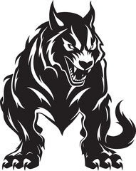 Legendary Alpha Wolf Logo Predatory Emblem Predatory Alpha Wolf Badge Vector Icon