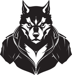 Massive Alpha Wolf Design Vector Graphic Majestic Predator Emblem Wolf Logo