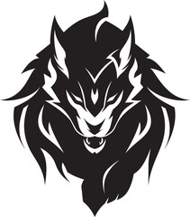 Majestic Predator Emblem Wolf Logo Giant Alpha Wolf Badge Vector Illustration