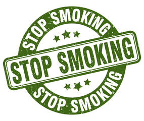 stop smoking stamp. stop smoking label. round grunge sign