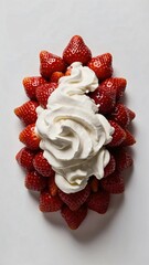Strawberries and Whipped Cream Dessert