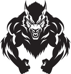 Arctic Sentinel Wolf Logo Vector Illustration Phantom Wolf Icon Predator Symbol