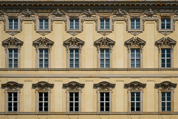 Berlin, Germany - June 02, 2024: The facade of the berlin Palace located in the historic center of Berlin