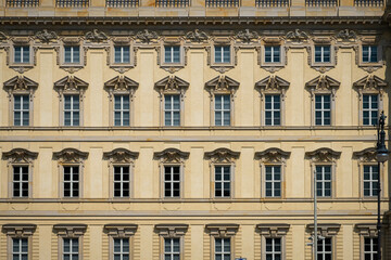 Berlin, Germany - June 02, 2024: The facade of the berlin Palace located in the historic center of...