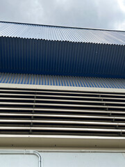 air conditioning unit on the roof of the house