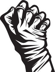 Bloodcurdling Mummy Hand Vector Logo Design Creepy Mummy Hand Horror Vector Icon