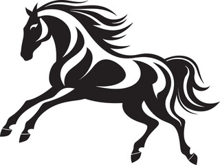 Bold Equestrian Symbol Logo Graphic Elegant Horse Head Icon Vector Design
