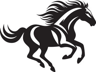 Graceful Horse Icon Icon Design Modern Mare Emblem Logo Vector Art