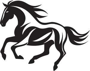 Modern Horse Icon Vector Design Stylized Stallion Symbol Icon Art
