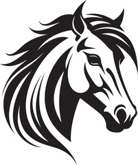 Graceful Stallion Symbol Icon Art Modern Horse Logo Graphic Design