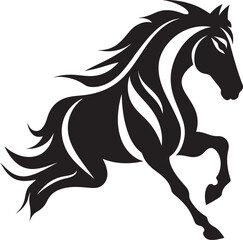 Galloping Horse Head Icon Vector Icon Art Bold Stallion Symbol Logo Graphic
