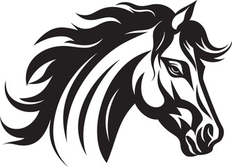 Graceful Horse Logo Graphic Design Modern Stallion Icon Vector Icon Art