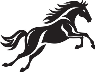 Stylized Mare Icon Logo Design Powerful Stallion Emblem Vector Graphic