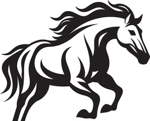 Majestic Horse Head Icon Vector Icon Art Dynamic Stallion Emblem Logo Graphic