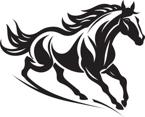 Sleek Horse Head Emblem Logo Graphic Artistic Stallion Icon Vector Design