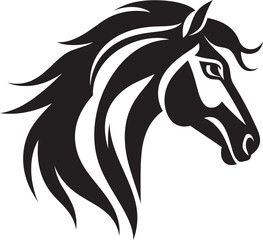 Artistic Stallion Icon Vector Design Galloping Equine Emblem Graphic Art