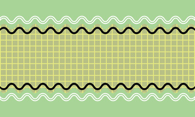 Horizontal vector editable mockup illustration. Grid paper used for notes or decoration.