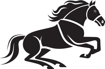 Elegant Horse Emblem Vector Design Majestic Mare Logo Icon Art