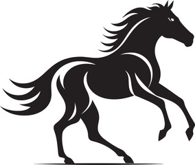 Sleek Stallion Symbol Logo Graphic Powerful Steed Logo Vector Design