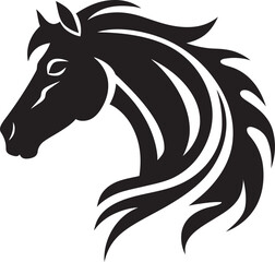 Bold Equestrian Symbol Vector Design Galloping Stallion Logo Icon Graphic