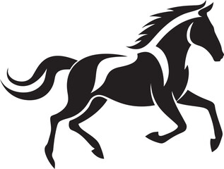 Majestic Mustang Icon Vector Graphic Dynamic Horse Emblem Icon Art
