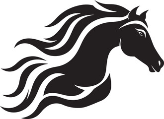 Modern Equine Icon Logo Graphic Stylized Horse Emblem Vector Design