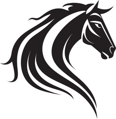 Sleek Stallion Logo Vector Design Powerful Horse Symbol Graphic Art