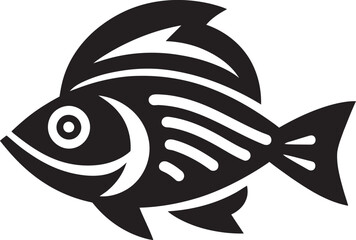 Ancient Inka Fish Design Tribal Graphic Inka Fish Symbol Minimal Tribal Design