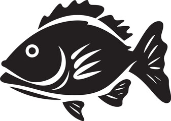 Tribal Fish Icon Inka Style Logo Minimalist Inka Fish Emblem Tribal Art