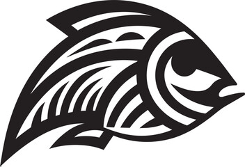 Inka Inspired Tribal Fish Emblem Minimal Art Minimal Tribal Fish Icon Inka Graphic