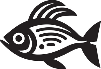 Minimalist Inka Fish Symbol Tribal Art Tribal Fish Design Inka Inspired Logo