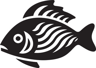 Inka Inspired Fish Symbol Ethnic Logo Tribal Fish Icon Minimal Inka Art