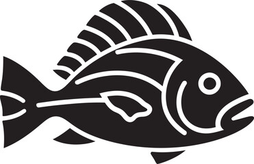 Minimalist Inka Fish Symbol Tribal Art Tribal Fish Design Inka Style Emblem