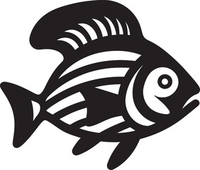 Inka Style Tribal Fish Design Minimal Icon Tribal Fish Icon Minimalist Inka Logo