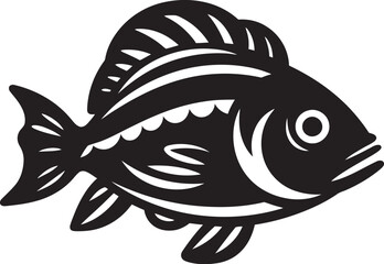 Minimal Inka Fish Symbol Ethnic Tribal Logo Inka Inspired Tribal Fish Icon Minimal Design