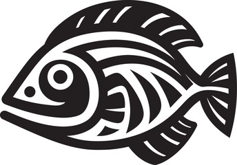 Ethnic Tribal Fish Art Inka Inspired Design Inka Fish Symbol Tribal Icon