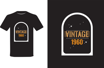 Vintage T-shirt design 2024