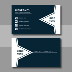 modern business card templateDouble-sided creative unique business card vector design template. Business card for corporate business and personal use. Vector illustration design, Print ready,