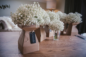 Wedding flowers for the bride and bridesmaids 