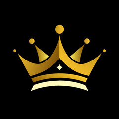 Luxury Crown Logo Vector Design