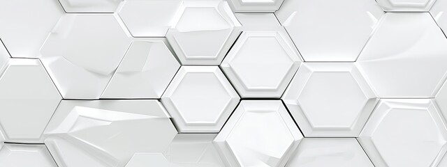 abstract white elegant background with hex pattern