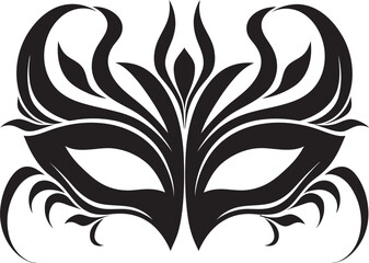 Elegant Masquerade Mask Design Icon Intricate Venetian Mask Logo Graphic