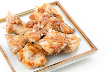 シイラのあらの塩焼き