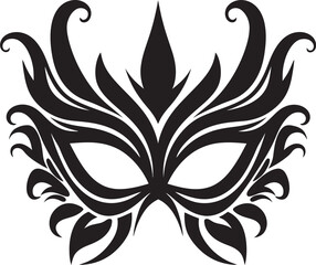 Masked Ball Icon Creative Design Elegant Masquerade Symbol Logo Art