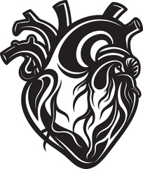 Abstract Heart Symbol Minimalist Logo Simple Heart Icon Graphic Design