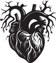 Minimalist Heart Symbol Abstract Logo Geometric Heart Emblem Graphic Symbol