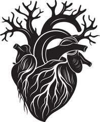 Contemporary Heart Design Graphic Emblem Abstract Heart Icon Minimalist Symbol