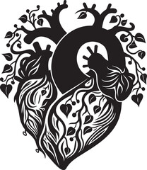 Abstract Heart Icon Minimalist Symbol Modern Abstract Heart Logo Design