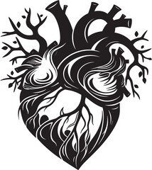 Minimal Abstract Heart Icon Design Linear Heart Design Minimalist Logo